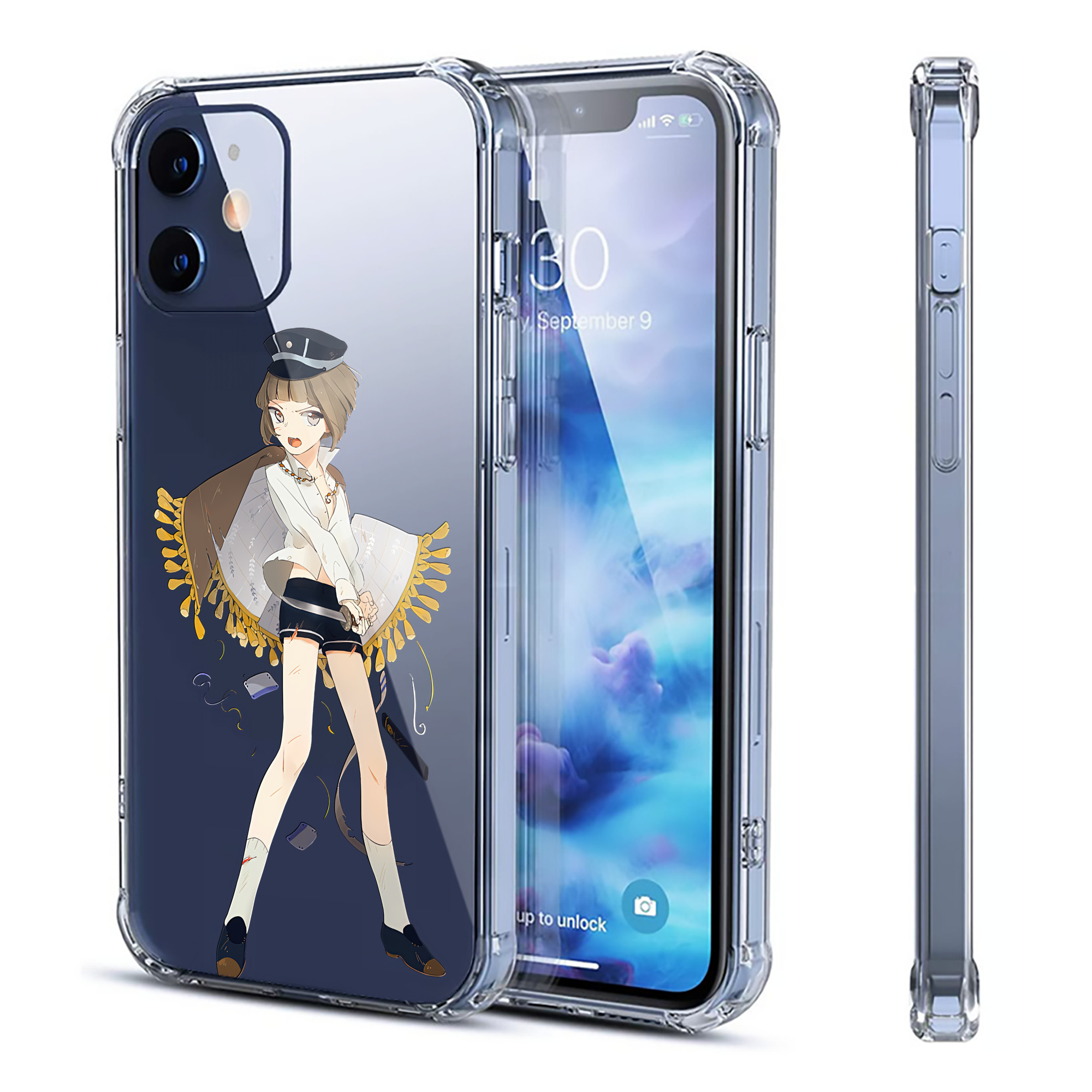 （画像用） 刀剣乱舞 Touken Ranbu 【iPhone 12シリーズ対応】透明スマホケース（クリアソフトケース）
